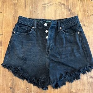 Black Cutoff Shorts